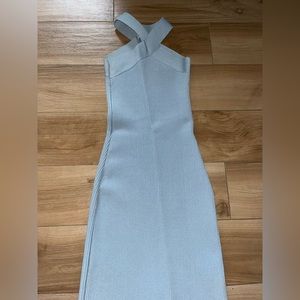 Babaton 2XS bodycon baby blue dress